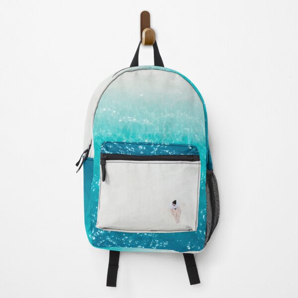 Item preview, Woman Seated on White Sand in Oceanfront designed and sold by ProjecTees.