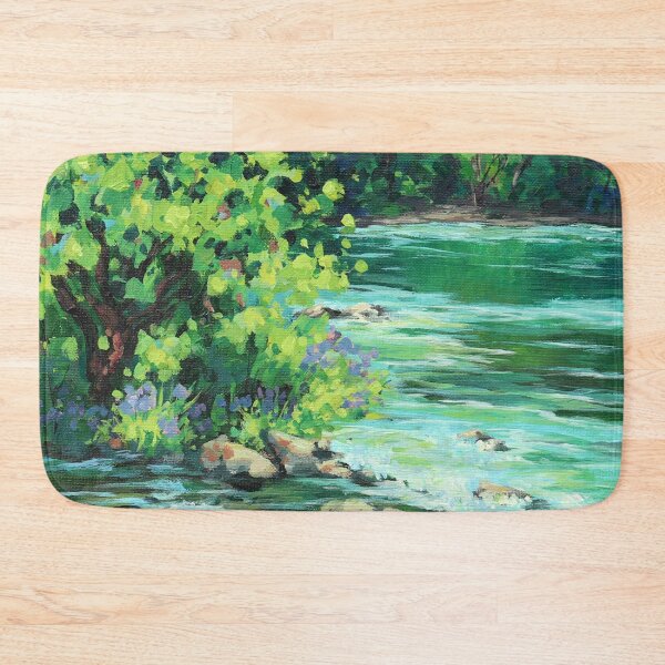 Item preview, On the River 2 Colorful River Painting designed and sold by Karen Ilari.