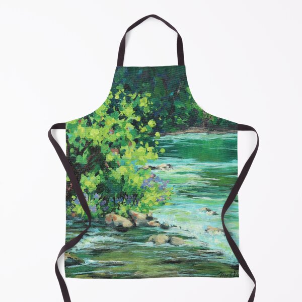 Item preview, On the River 2 Colorful River Painting designed and sold by Karen Ilari.