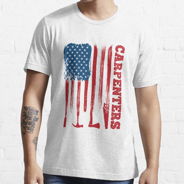 “American Carpenter flag” T-shirt for Sale by Sarssal | Redbubble