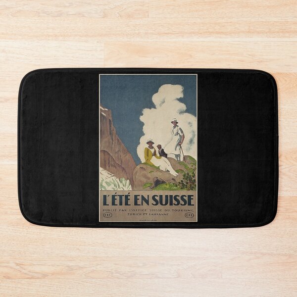 Item preview, Ete en Suisse retro poster designed and sold by CorasPosters.
