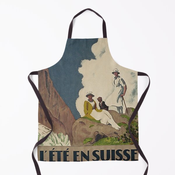 Item preview, Ete en Suisse retro poster designed and sold by CorasPosters.