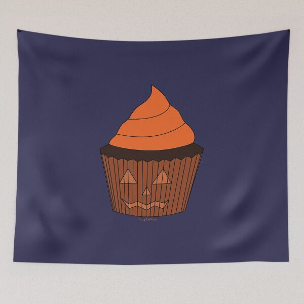 Item preview, Silly Jack-O-Lantern Cupcake designed and sold by Caseymakesart.