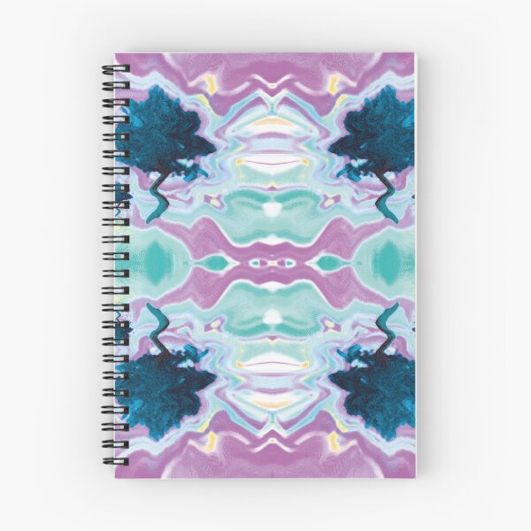 Item preview, Púrpura, verde azulado, árbol abstracto ondulado designed and sold by AbstractCreates.