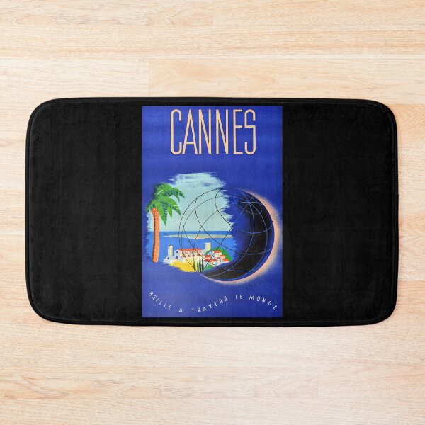 Item preview, Cannes retro poster designed and sold by CorasPosters.