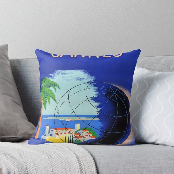 Item preview, Cannes retro poster designed and sold by CorasPosters.