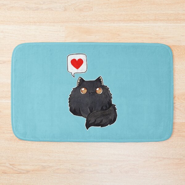 Item preview, Poofy black cloud kitty designed and sold by ArtOfBianca.