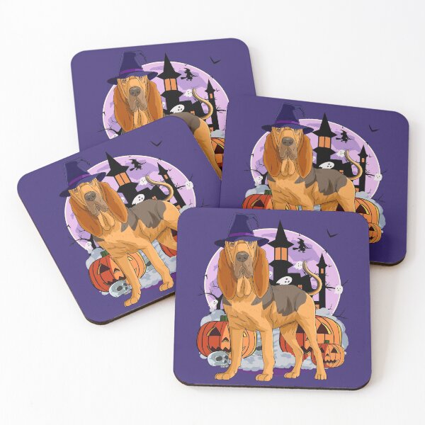 Item preview, Bloodhound Dog Funny Halloween Pumpkin Witch designed and sold by Nosek1ng.