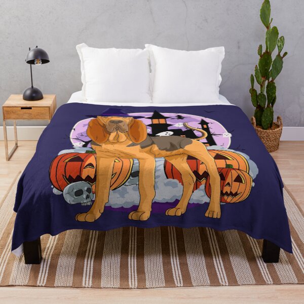 Item preview, Bloodhound Dog Funny Halloween Pumpkin Witch designed and sold by Nosek1ng.