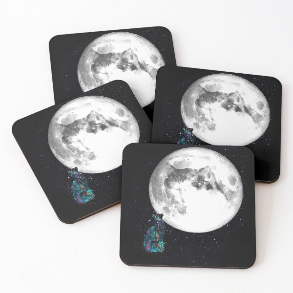 Item preview, Cat in the Moon designed and sold by mokacat.