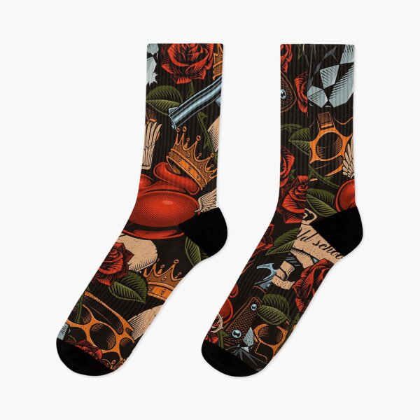 Item preview, Tattoos, Knuckles, and Guns designed and sold by SiixIndustries.