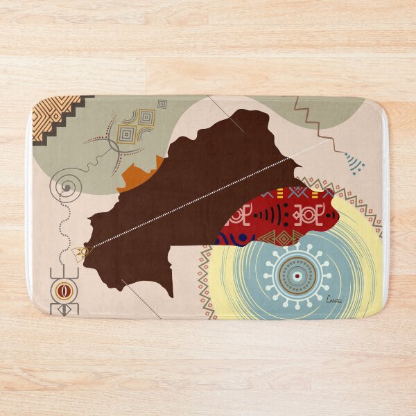 Item preview, Burkina Faso Stylized designed and sold by lanrestudio.