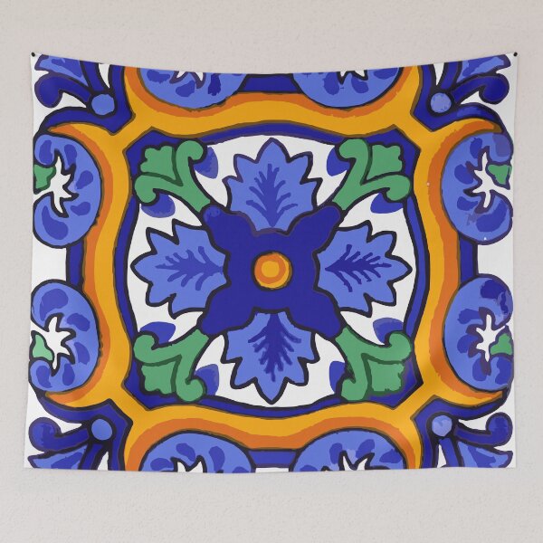 Artikelvorschau, Talavera Blue Burst entworfen und verkauft von Jennifer Geiger Art.