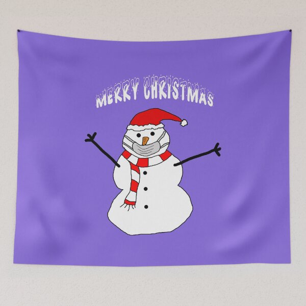 Item preview, Merry Quarantine Christmas Snowman designed and sold by oxoxoxo.