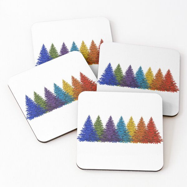 Item preview, Rainbow Christmas Trees design designed and sold by LordAudes.