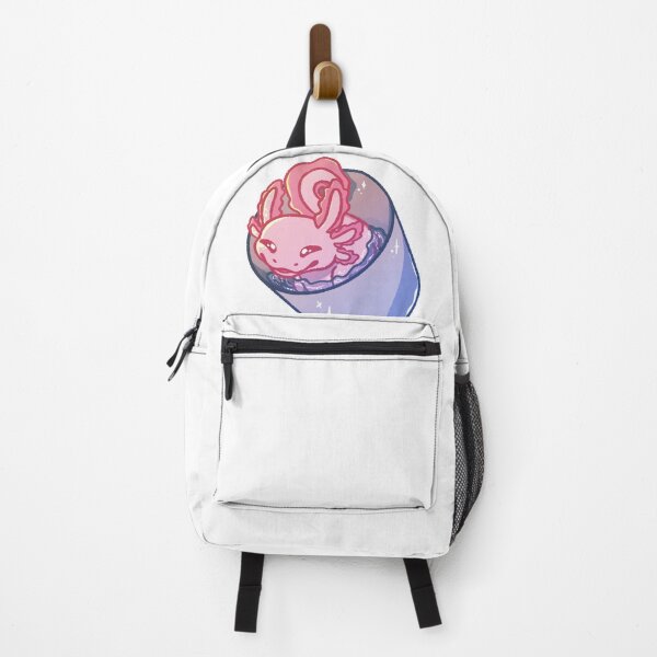 Axolotl in a Bucket Backpack