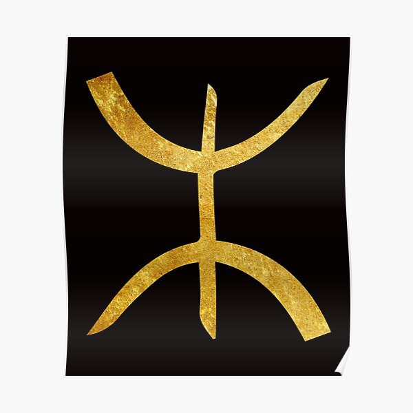 Symbole Amazigh Or Poster