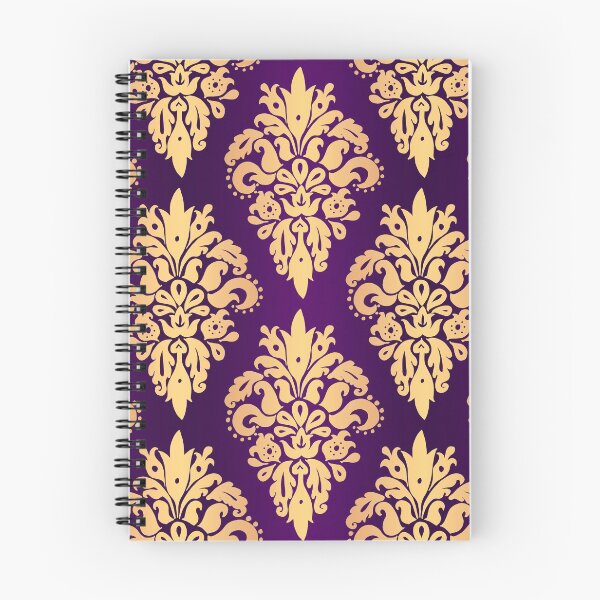 Item preview, Purple and Gold Classic Damask Pattern designed and sold by Julie Erin Designs.