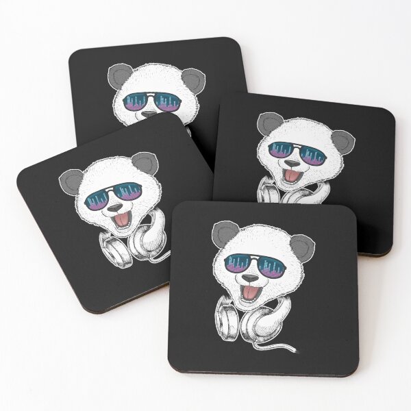 Item preview, Pandabr mit Equalizer Brille Pandas Musik Party Geschenk Langarm designed and sold by trendingshop97.