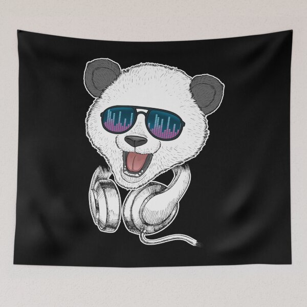Artikelvorschau, Pandabr mit Equalizer Brille Pandas Musik Party Geschenk Langarm entworfen und verkauft von trendingshop97.