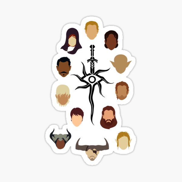 Dragon Age The Inquisitions Circle Sticker For Sale By Katanaballs