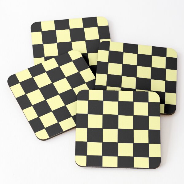 Item preview, Checkered Design (Black and Yellow) designed and sold by sunny-day-art.