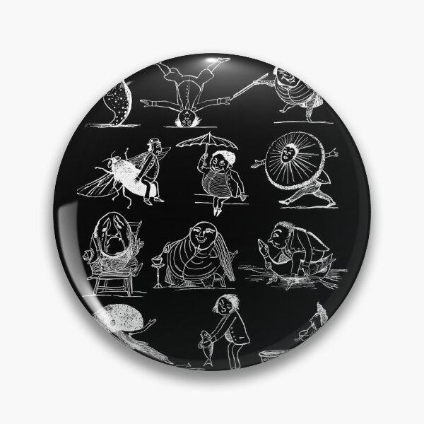 Item preview, Edward Lear Characters (white) designed and sold by Hollie Black.