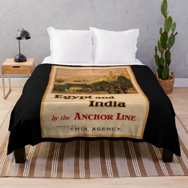 Item preview, Egypt and India retro poster designed and sold by CorasPosters.