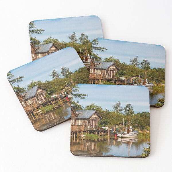 Item preview, Two Fishermen's Houses at the River  designed and sold by AlexLyubar.