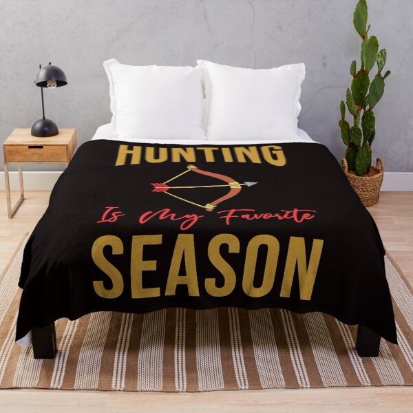 Item preview, Hunting Is My Favorite Season - Funny Hunting Meme Text Effects With Bow And Arrow Gift  designed and sold by leo121687.