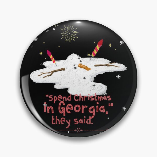 Item preview, Snowman Georgia Christmas designed and sold by Rooster Syndicate.