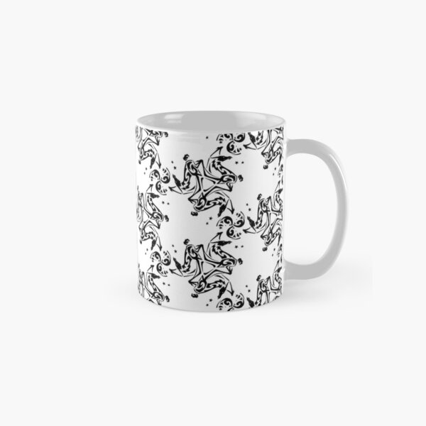 Dragon Fire Star Medallion Pattern Classic Mug