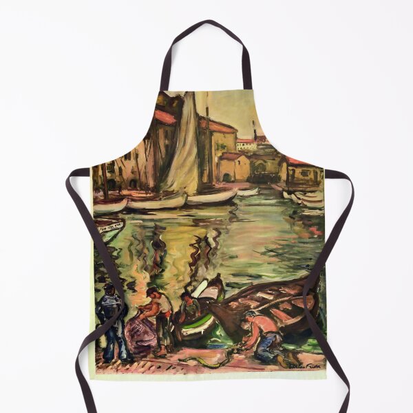 Item preview, Ports de Provence retro poster designed and sold by CorasPosters.
