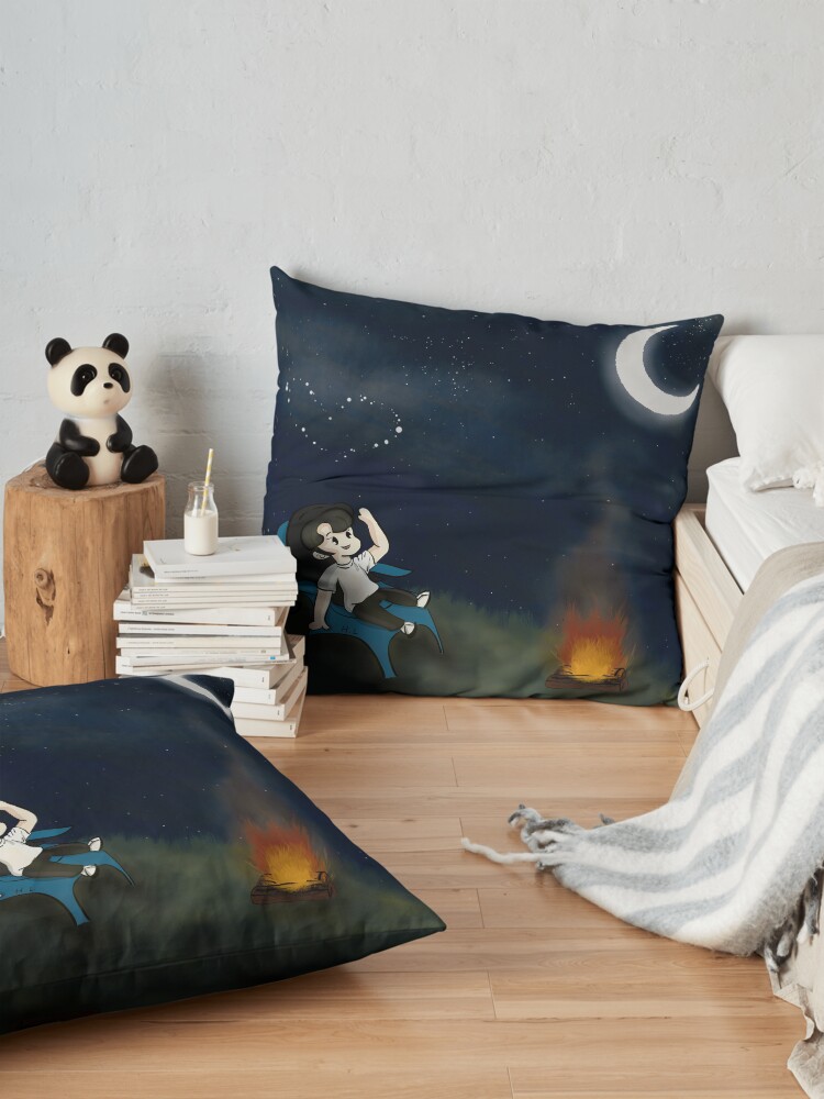 Alternate view of Bonfire and Stargazing Floor Pillow