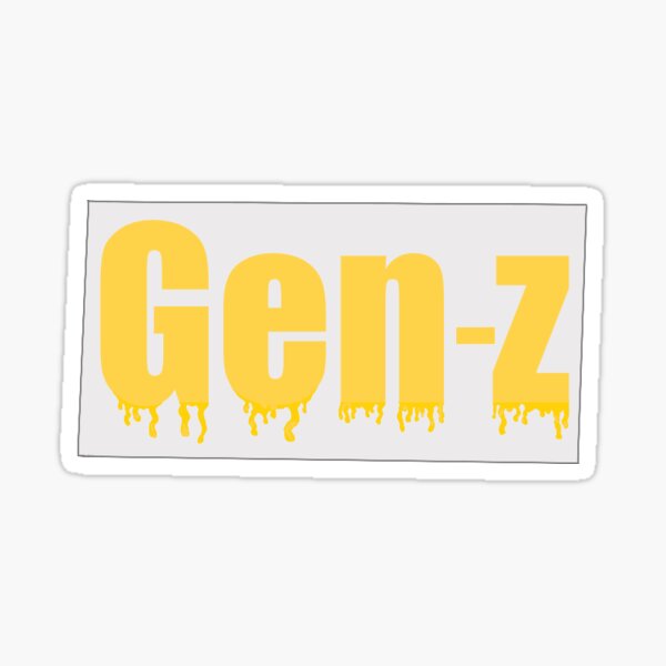 "GenZ sticker by GenanMater" Sticker by GenanMater Redbubble