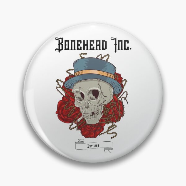 Item preview, Bonehead Inc colour top hat skull designed and sold by TappsAff.