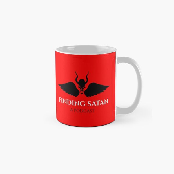 Finding Satan Logo Red Wrap Around Classic Mug