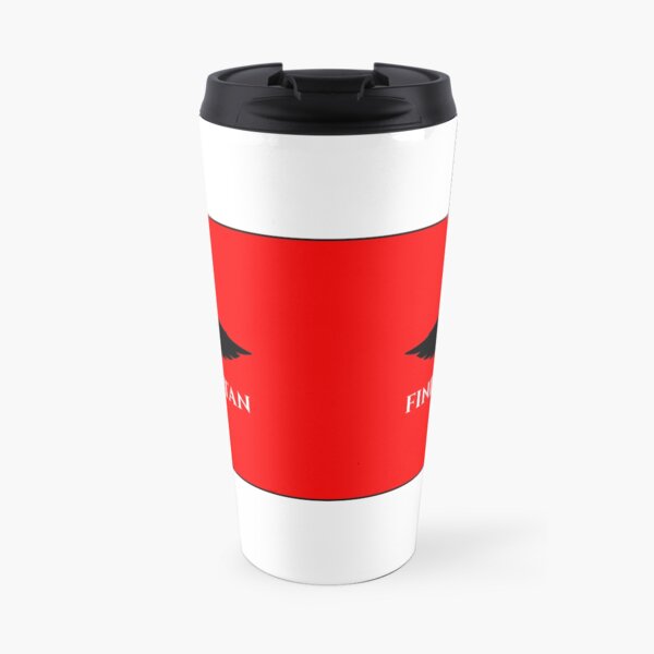 Finding Satan Logo Red Wrap Around Travel Mug