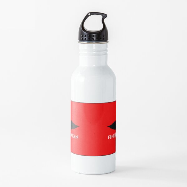 Finding Satan Logo Red Wrap Around Water Bottle
