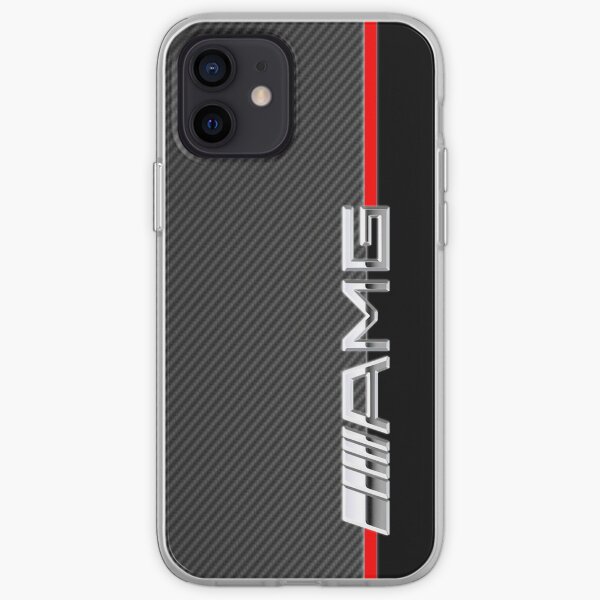 mercedes benz amg logo carbone Coque souple iPhone