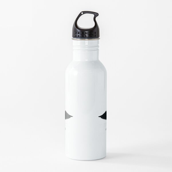 Finding Satan Logo White Wrap Around Water Bottle