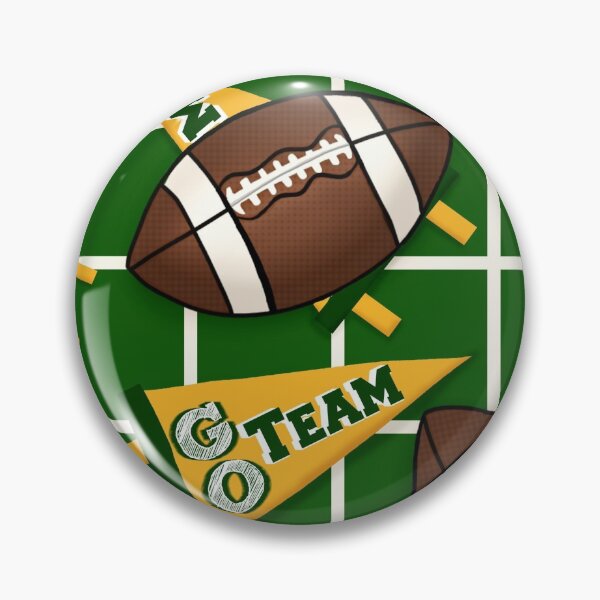 Item preview, Football Fan Gold Green designed and sold by FranBail.