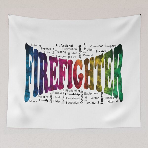 Item preview, Firefighter Word Art designed and sold by FireGirlinOz.