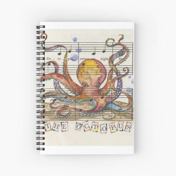 Oscar The Octopus Spiral Notebook
