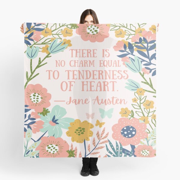 Jane Austen Quote Scarf