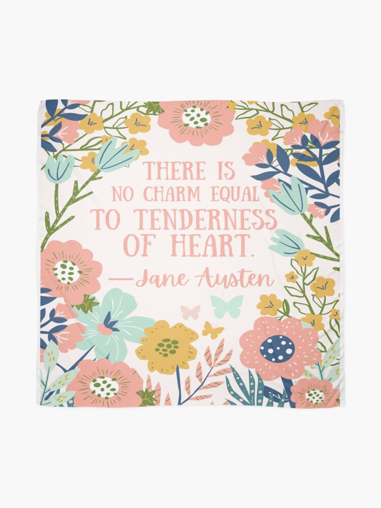 Thumbnail 2 of 3, Scarf, Jane Austen Quote designed and sold by Dollfacedesign.