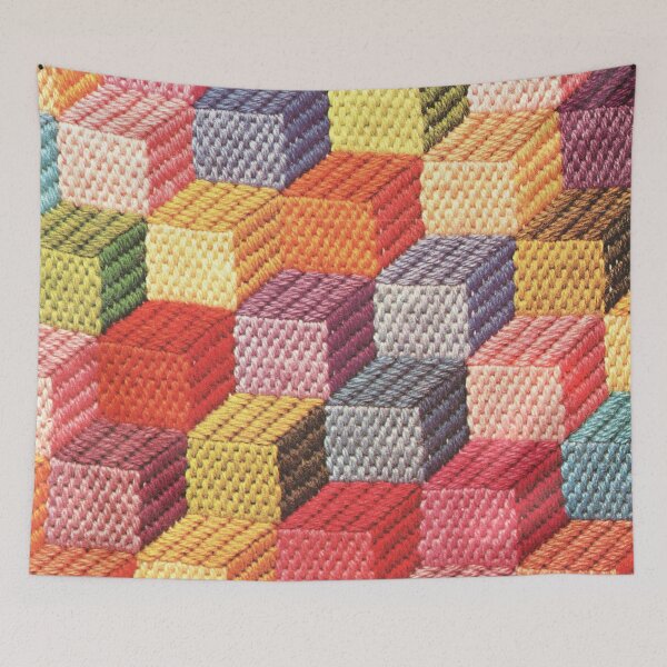 Item preview, Seventies Funky Needlepoint Pattern No.3 - Vintage Retro Pattern designed and sold by elevens.