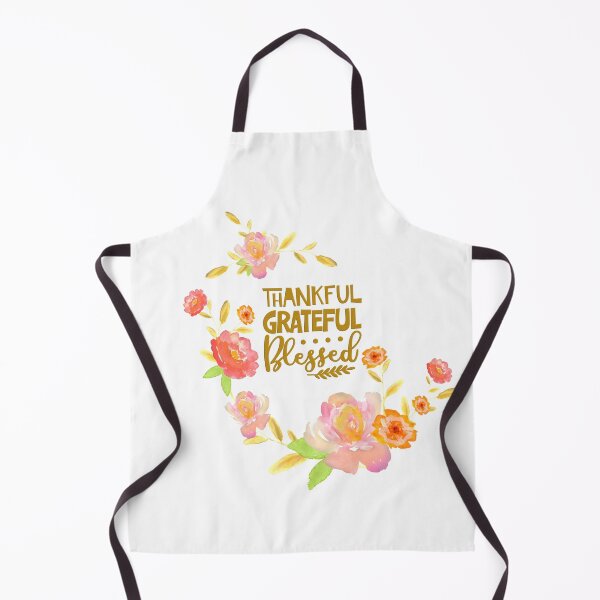 Item preview, Thankful Grateful Blessed Watercolor Floral  designed and sold by Bliss Find And Design.
