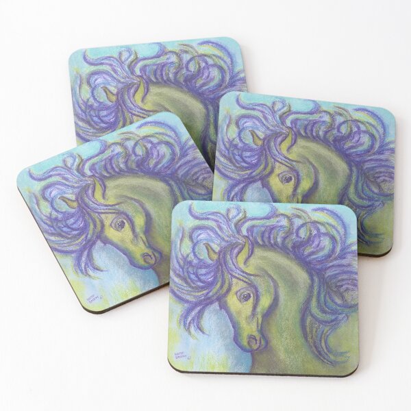 Item preview, Purple and Green Wild Horse designed and sold by Karen Storay.