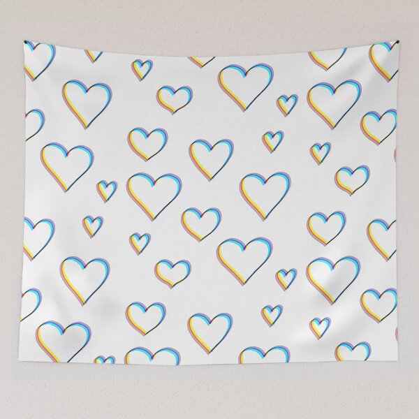 Item preview, 3D Rainbow Hearts designed and sold by GhostLonging.
